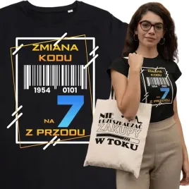damska-koszulka-prezent-na-70-urodziny-zmiana-kodu-7-z-przodu-torba-gratis