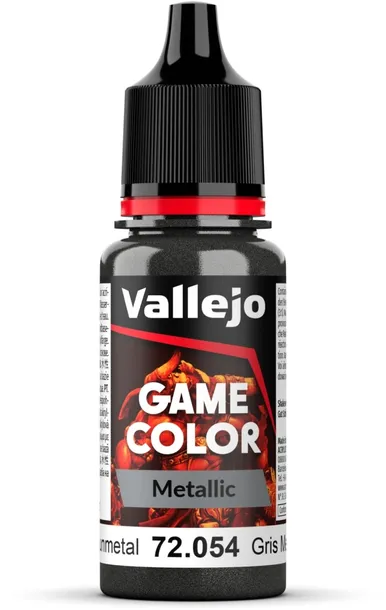 Vallejo 72054 Game Color Metal 18ml Dark Gunmetal