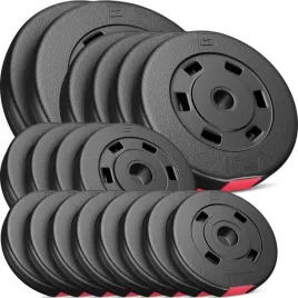 duzy-zestaw-obciazen-bitumicznych-kompozytowych-do-sztangi-ciezary-60-kg