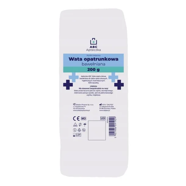Apteczka ABC Wata bawełniana 100%, 200 g