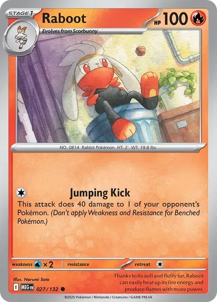 Raboot (MEG 027/188) Normal Mega Evolution