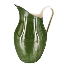 dzban-na-wode-emaliowany-26l-zielony-retro-recznie-robiony