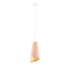 lampa-sufitowa-wiszaca-zyrandol-led-e27-bezowy-abazur-stozkowy-regulowana