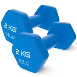 hantle-hantelki-do-cwiczen-obciazenie-zestaw-ciezarki-silownia-2x2kg-4fizjo