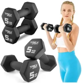 zestaw-2x5kg-hantle-zeliwo-hantelki-ciezarki-do-cwiczen-winylowe-trex-sport