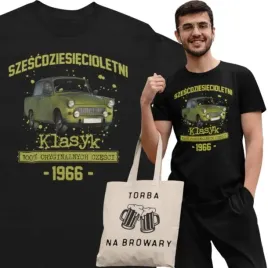 koszulka-prezent-na-60-urodziny-1966-klasyk-prl-trabant-601-torba-gratis