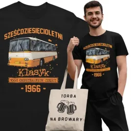 koszulka-prezent-na-60-urodziny-1966-klasyk-prl-autosan-h9-torba-gratis