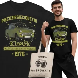 koszulka-prezent-na-50-urodziny-1976-klasyk-prl-trabant-601-torba-gratis