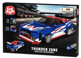 elefun-thunder-zone-auro-wyscigowka-niebiesko-bialo-czerwona-klocki-300el