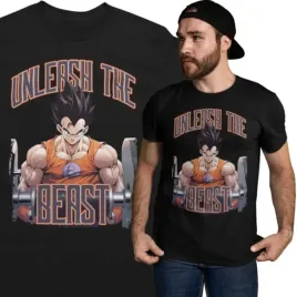 meska-koszulka-dragon-ball-z-gohan-unleash-the-beast-anime-silownia