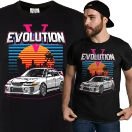 meska-koszulka-mitsubishi-lancer-evolution-motoryzacyjna