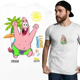 meska-koszulka-casual-na-lato-spongebob-i-love-summer-patryk-rozgwiazda