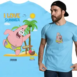 meska-koszulka-casual-na-lato-spongebob-i-love-summer-patryk-rozgwiazda