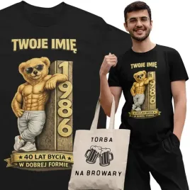 meska-koszulka-prezent-na-40-urodziny-personalizowana-torba-gratis