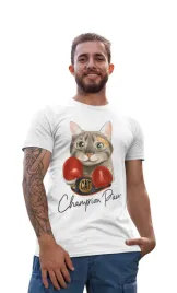 smieszna-meska-koszulka-z-kotem-kot-champion-paw