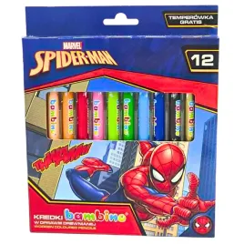 spiderman-kredki-bambino-drewniane-12-kolorow-temperowka