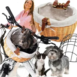 koszyk-rowerowy-wiklinowy-na-kierownik-transporter-dla-psa-przedni-kosz