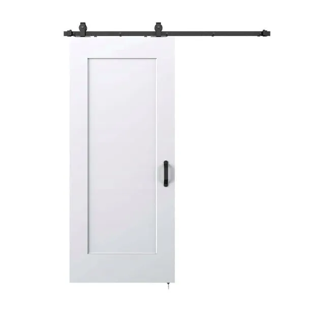 Drzwi wewnętrzne przesuwne Monza 3,5cm grube 90 Loft białe z systemem kpl