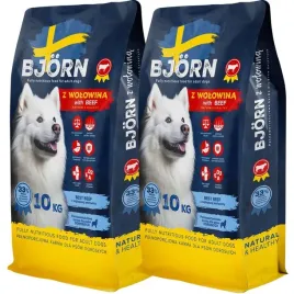 karma-sucha-dla-psa-bjorn-bez-kurczaka-z-wolowina-adult-33percent-miesa-20-kg