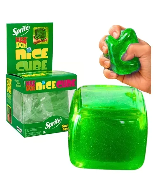 Gniotek Antystresowy Kostka Lodu Nice Cube Sprite Zabawka Sensoryczna NeeDoh PREMIUM