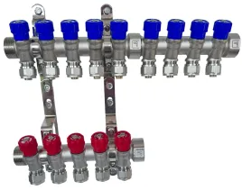 x-home-rozdzielacz-pex-1-x-16-mm-9-obwody-wody-zimnej-5-obwody-cieplej