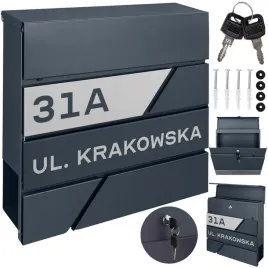 antracytowa-skrzynka-pocztowa-na-listy-wzor-napis