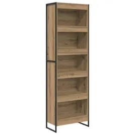 szafka-na-ksiazki-2-pcs-dab-rzemieslniczy-80-x-30-x-155-cm