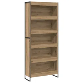 szafka-na-ksiazki-2-pcs-dab-rzemieslniczy-80-x-30-x-155-cm