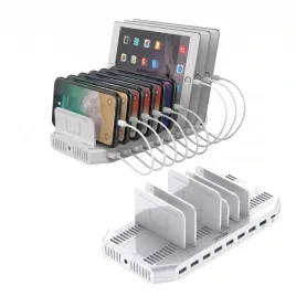 stacja-ladujaca-usb-10-portow-160w-ladowarka-organizator-usb-c-pd-60w-qc3-0