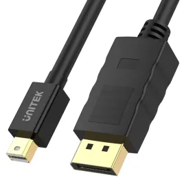 unitek-czarny-kabel-przewod-minidisplayport-na-displayport-1-2-m-m-3m-4k
