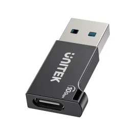 unitek-adapter-usb-a-do-usb-c-10gbps-czarny-a1049abk01
