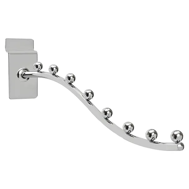 WIESZAK ŁUKOWY 8 KULEK 35cm NA PANEL SLATWALL b1