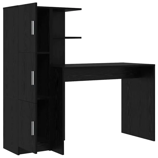 biurko-2-pcs-czarny-dab-marka-vidaxl