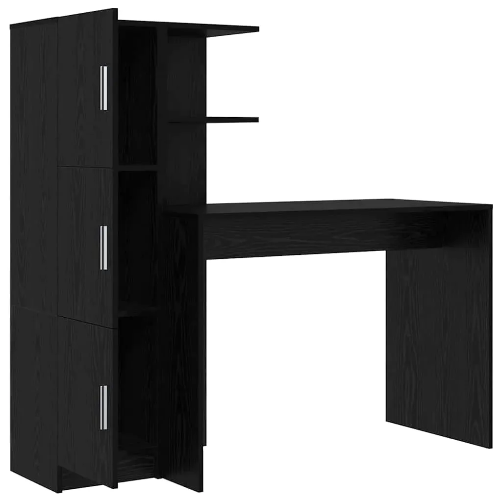 biurko-2-pcs-czarny-dab-stan-nowy