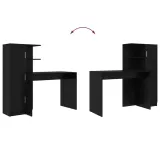 biurko-2-pcs-czarny-dab-marka-vidaxl-stan-nowy