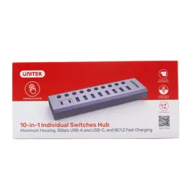 unitek-hub-usb-c-usb-a-10w1-5gbps-8x-usb-a-2x-usb-c-z-wlacznikami-portow