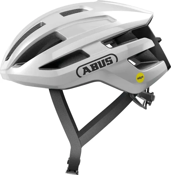 Kask rowerowy Abus PowerDome Mips Shiny White S 51-55 cm.