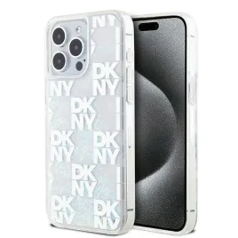 etui-dkny-liquid-glitter-multilogo-do-iphone-15-pro-max-biale