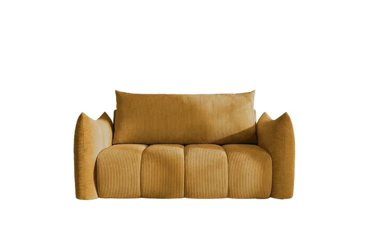 Sofa amerykanka Flo, z funkcją spania, dla dzieci, Poso, musztarda (01)