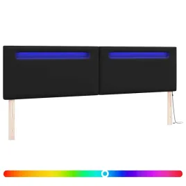 wezglowie-led-czarny-200-cm-skora-ekologiczna