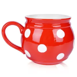 kubek-ceramiczny-czerwony-w-grochy-950-ml