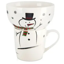 kubek-z-miseczka-dla-dziecka-porcelanowy-balwan-2-el