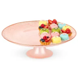 patera-na-tort-na-nozce-szklana-rozowa-28-cm