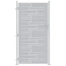 brama-ogrodowa-z-blokada-srebrny-96-x-200-cm-stal-nierdzewna