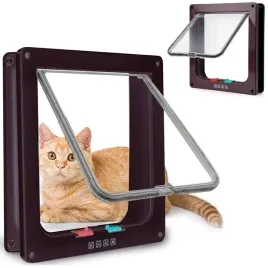 drzwiczki-wahadlowe-4-way-dla-psa-kota-dzrwi-z-klapka-dwustronne-xl-brazowe