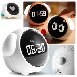zegar-budzik-lampka-lampa-nocna-led-dla-dzieci-dziecka-emoji-emotikony