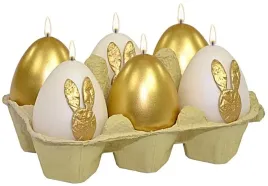 swieca-6szt-jajko-60-45-bunny-mix-polmat-zloty-bialy