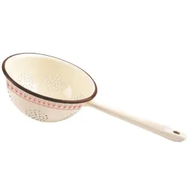 cedzak-kuchenny-emaliowany-bezowy-tonca-20-cm