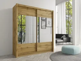 szafa-przesuwna-185-cm-dab-artisan-z-lustrem-garderoba-do-sypialni-roma