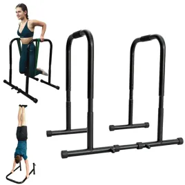 stabilne-stalowe-porecze-do-dipow-cwiczen-pompek-dipy-wysokie-90cm-kudda